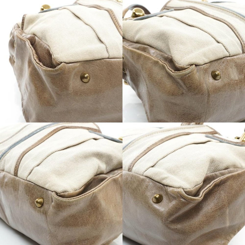 Auth Chloe Heloise Hand Bag Canvas X #14697C77 - Picture 13 of 13